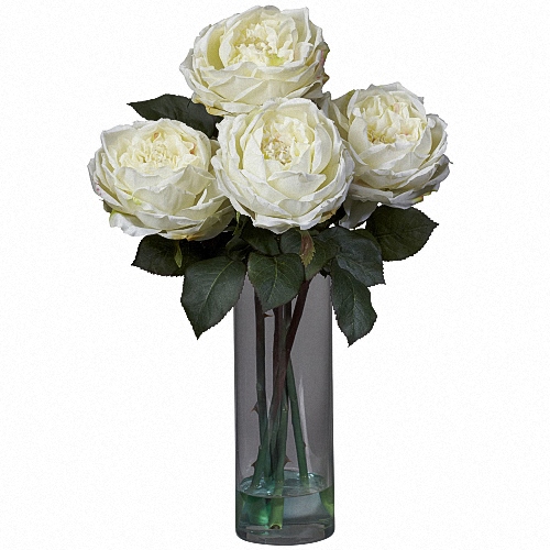 Vase Gift with Patience ® Garden Rose
